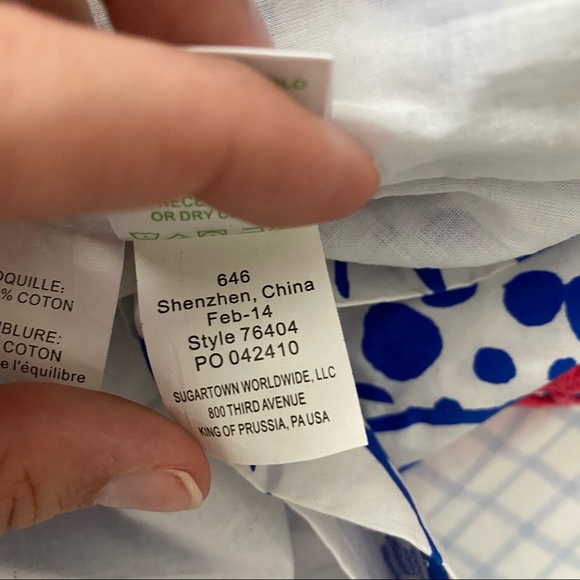 Lily Pulitzer Floral Blue and Red Sleeveless Dress - Picture 9 of 11